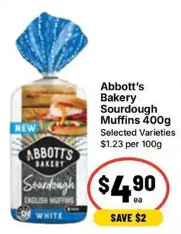 Ritchies Abbott's Bakery Sourdough Muffins offer