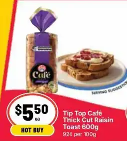 Ritchies Tip Top Café Thick Cut Raisin Toast offer