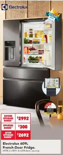 Harvey Norman Electrolux 609L French-Door Fridge offer