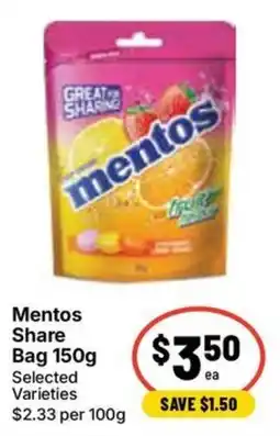 Ritchies Mentos Share Bag offer