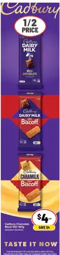 Ritchies Cadbury Chocolate Block offer