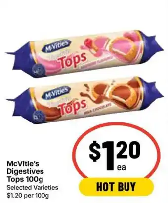 Ritchies McVitie's Digestives Tops offer