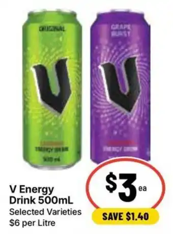 Ritchies V Energy Drink offer