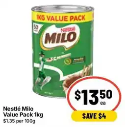 Ritchies Nestlé Milo Value Pack offer