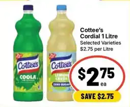 Ritchies Cottée's Cordial offer
