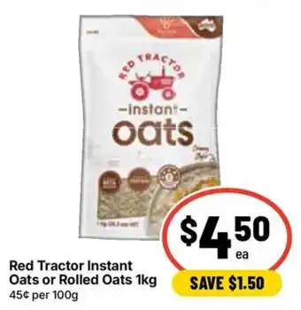 Ritchies Red Tractor Instant Oats offer