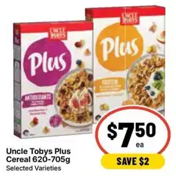 Ritchies Uncle Tobys Plus Cereal offer