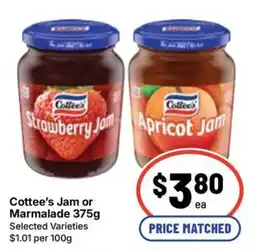 Ritchies Cottee's Jam offer