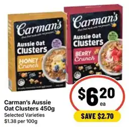 Ritchies Carman's Aussie Oat Clusters offer