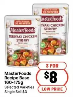 Ritchies MasterFoods Recipe Base offer
