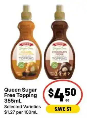 Ritchies Queen Sugar Free Topping offer