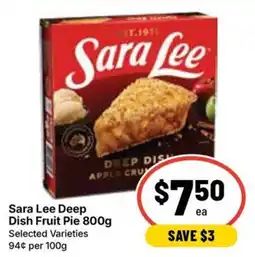 Ritchies Sara Lee Deep Dish Fruit Pie offer