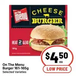 Ritchies On The Menu Cheese Burger offer