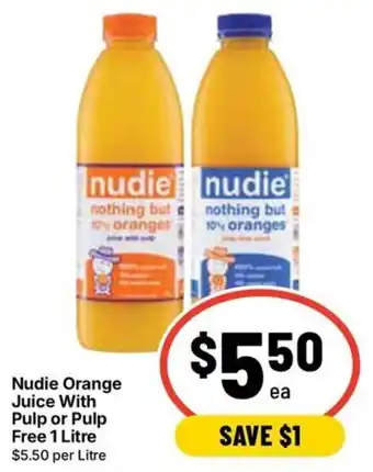 Ritchies Nudie Orange Juice With Pulp offer