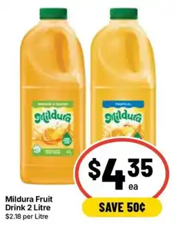 Ritchies Mildura Fruit Drink offer