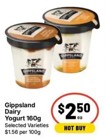 Ritchies Gippsland Dairy Yogurt offer