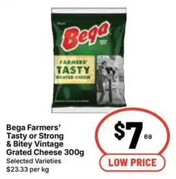 Ritchies Bega Farmers' Tasty or Strong & Bitey Vintage Grated Cheese offer