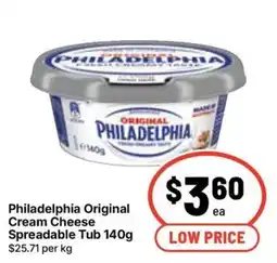 Ritchies Philadelphia Original Cream Cheese Spreadable Tub offer