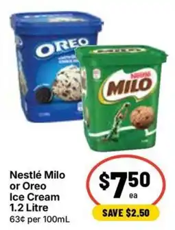 Ritchies Nestlé Milo or Oreo Ice Cream offer