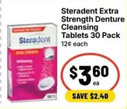 Ritchies Steradent Extra Strength Denture Cleansing Tablets offer