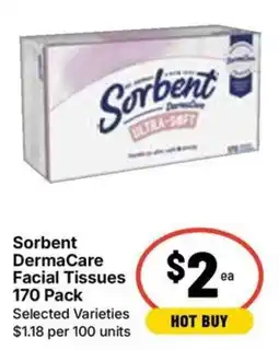 Ritchies Sorbent DermaCare Facial Tissues offer
