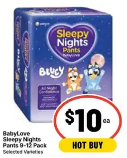 Ritchies BabyLove Sleepy Nights Pants offer