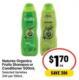 Ritchies Natures Organics Fruits Shampoo or Conditioner offer