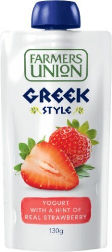 Coles Farmers Union Yogurt Pouch 130g offer