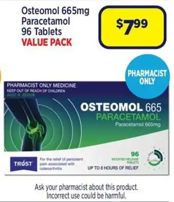 Osteomol 665mg Paracetamol