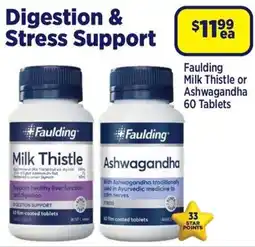 Star Discount Chemist Faulding Milk Thistle or Ashwagandha offer