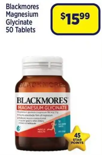 Star Discount Chemist Blackmores Magnesium Glycinate offer