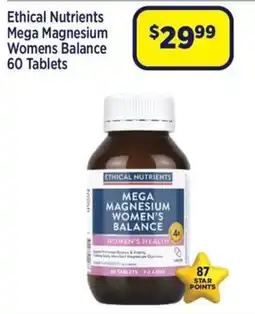 Star Discount Chemist Ethical Nutrients Mega Magnesium Womens Balance offer