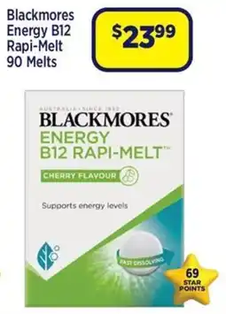 Star Discount Chemist Blackmores Energy B12 Rapi-Melt offer