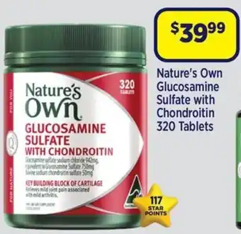 Nature's Own Glucosamine Sulfate with Chondroitin