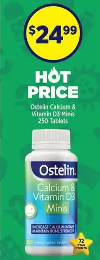 Star Discount Chemist Ostelin Calcium & Vitamin D3 Minis offer