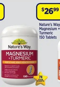 Star Discount Chemist Nature's Way Magnesium + Turmeric offer