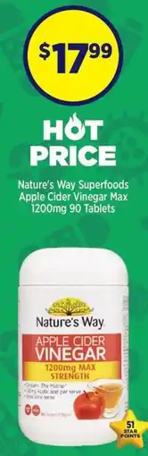 Star Discount Chemist Nature's Way Apple Cider Vinegar offer