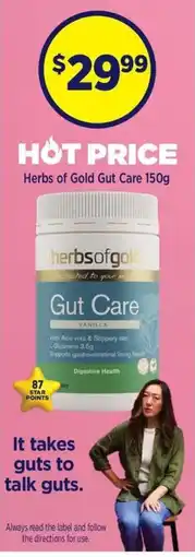 Star Discount Chemist Herbs of Gold Gut Care offer
