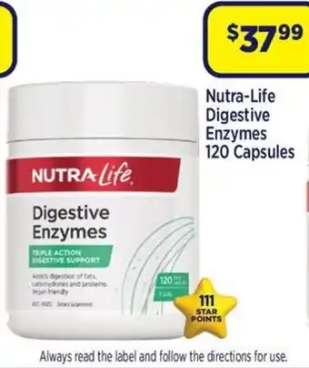 Star Discount Chemist Nutra-Life Digestive Enzymes offer