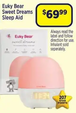 Star Discount Chemist Euky Bear Sweet Dreams Sleep Aid offer