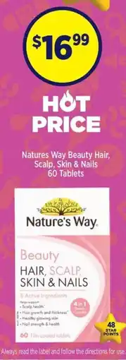 Star Discount Chemist Nature's Way Beauty Hair, Scalp, Skin & Nails offer