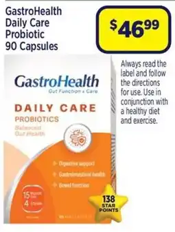 Star Discount Chemist GastroHealth Daily Care Probiotic offer