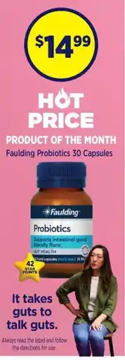 Star Discount Chemist Faulding Probiotics offer
