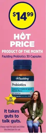 Star Discount Chemist Faulding Probiotics offer