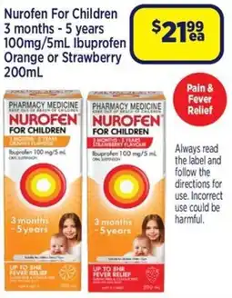 Star Discount Chemist Nurofen For Children offer