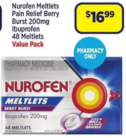 Star Discount Chemist Nurofen Meltlets Berry Burst offer