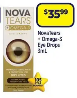 Star Discount Chemist NovaTears + Omega-3 Eye Drops offer