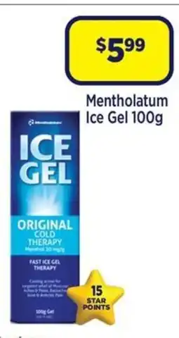 Star Discount Chemist Mentholatum Ice Gel offer