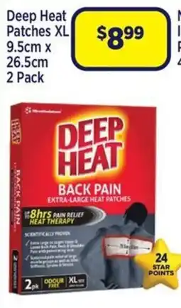 Star Discount Chemist Deep Heat Back Pain Extra-Large Heat Patches offer