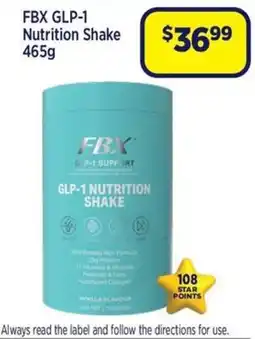 Star Discount Chemist FBX GLP-1 Nutrition Shake offer